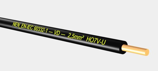 vd ho7v-u 450 750v 3d model - VD HO7V-U 450 750V 2,5 mm2 black.max by Cable Master